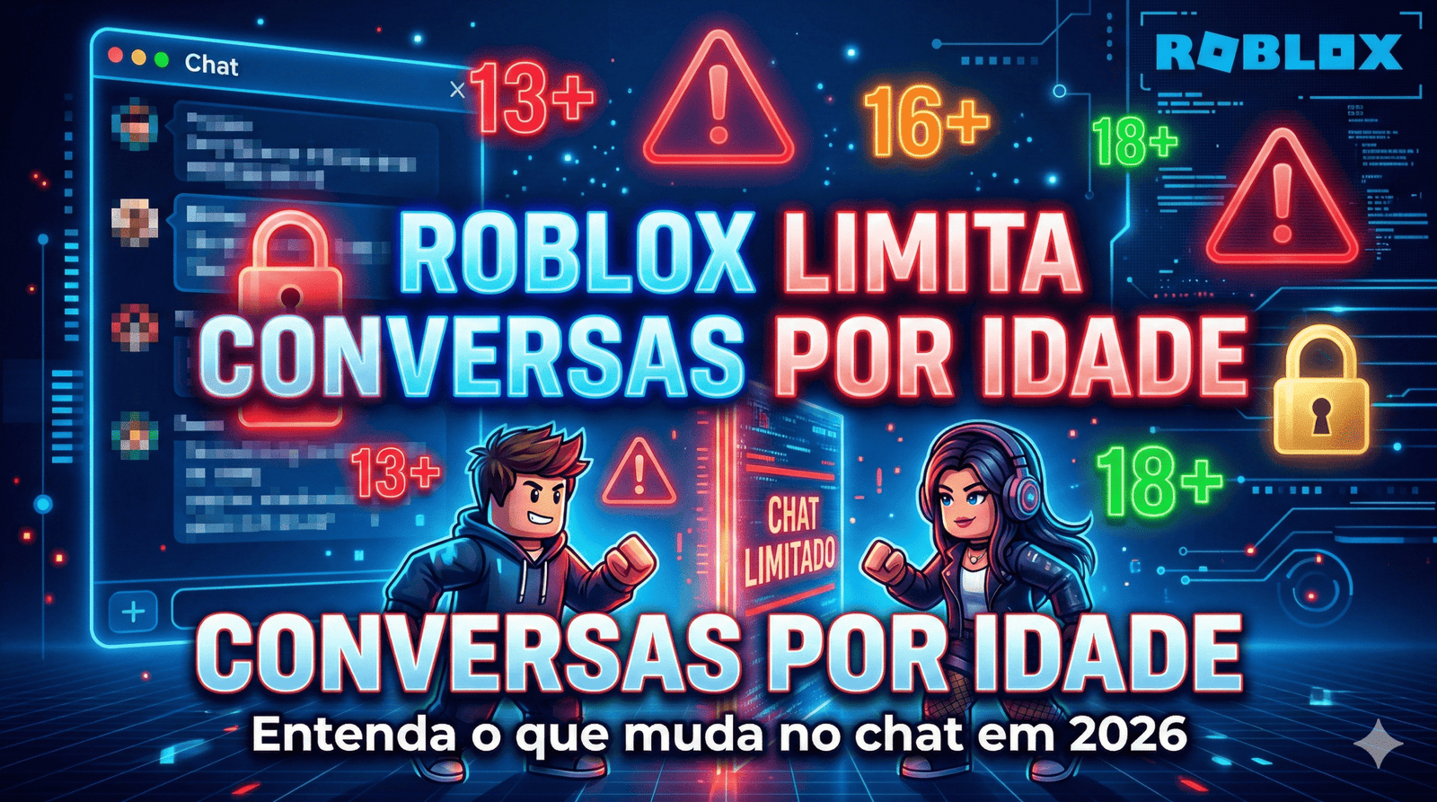 roblox limita conversas por idade